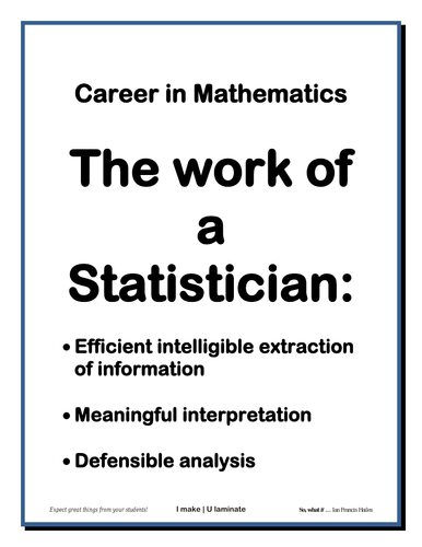 Careers in Mathematics Stats