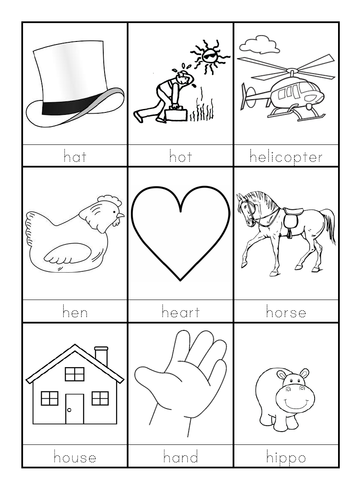 H words beginning with H flashcards