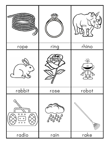 r words for speech practice