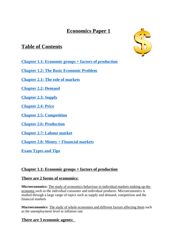 Economics Revision Guide Paper 1 - OCR