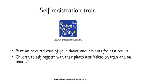 Self Registration Train