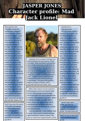Jasper Jones - Character profile: Mad Jack Lionel