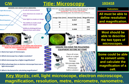 Microscopy (Required Practical) | AQA B1 4.1 | New Spec 9-1 (2018)