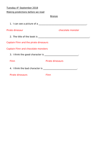 captain flinn and the pirate dinosaurs activities