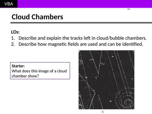 Cloud Chambers (Particle Detectors) (A2 Physics Edexcel)