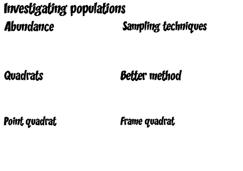 AQA A Level Biology Unit 3 Fill In Worksheet
