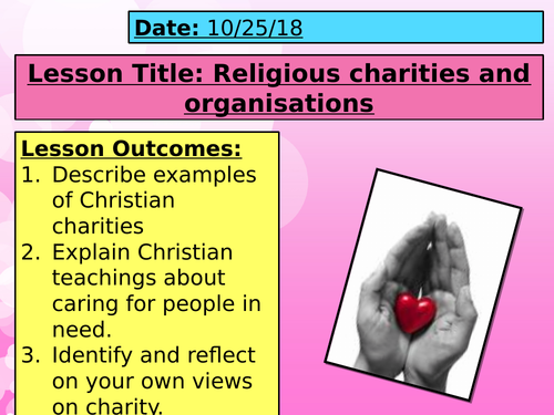 EDUQAS NEW SPEC Charities (Issues of Human Rights)