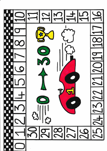 Racing car game 0-30