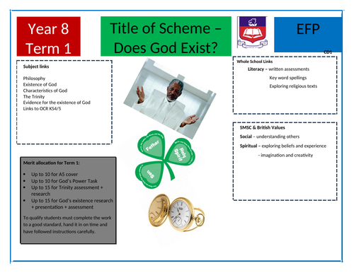 KS3 Scheme of Learning and resources for unit "What is God Like?"