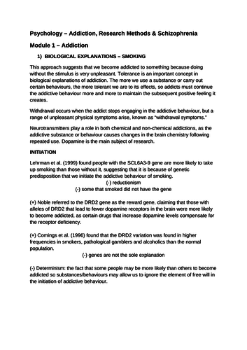 Addiction Questions and Answers