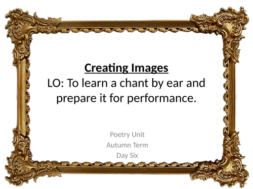 Literacy Unit: Poetry for Recital (Year 3)