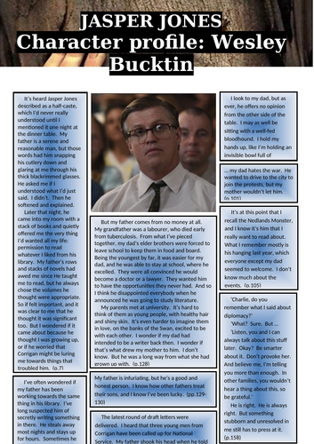 Jasper Jones - Character profile: Wesley Bucktin