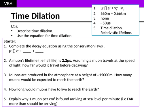 Time Dilation (A2 Physics Edexcel)