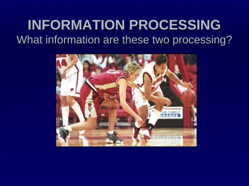 Information Processing in Sport power point