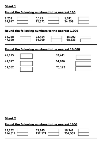 Rounding Numbers to the Nearest 1000, 10,000 & 100,000 - Video