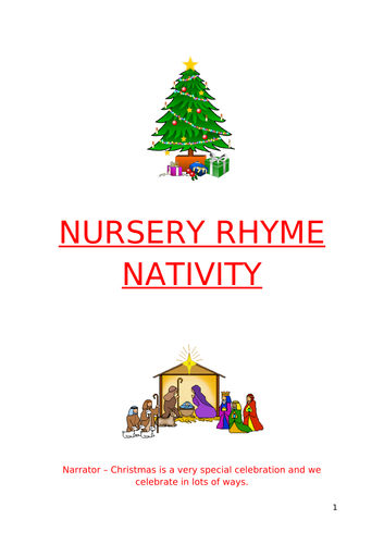 Simple EYFS Nativity - Nursery Rhyme songs