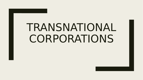 Revision Powerpoint about TNC's