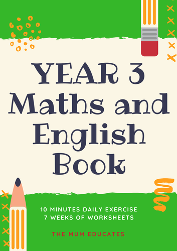 Daily Year 3 Maths and English Revision Book