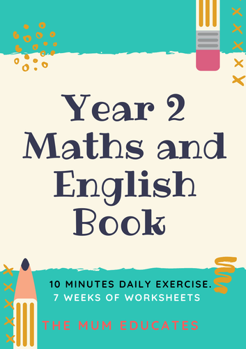 Daily Year 2 Maths and English Revision Book
