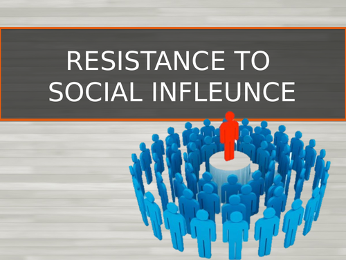 AQA A Level Psych - Social Influence (Resistance to social influence)