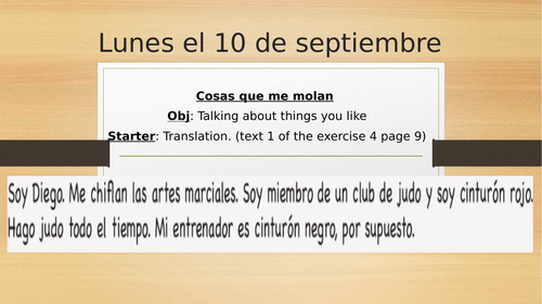 Lesson 1 module 1 unit 1 Viva 3 Rojo pages 8/9