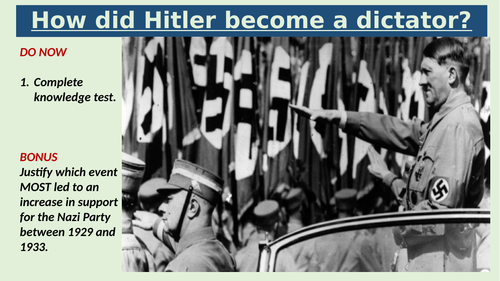 How did Hitler become a dictator?