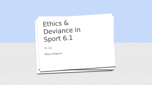 Drugs and doping in sport OCR