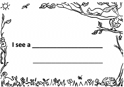 Woods Writing Sheet - simple