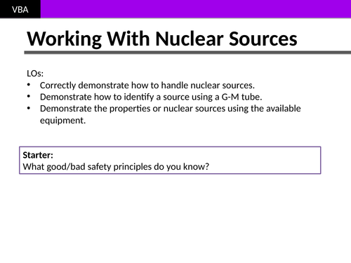 Working With Nuclear Sources (A2 Physics Edexcel)