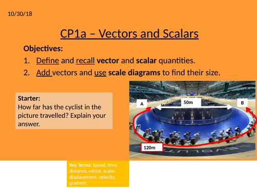 Vectors and Scalars -  CP1 - Motion  (GCSE 9-1 Physics Edexcel)
