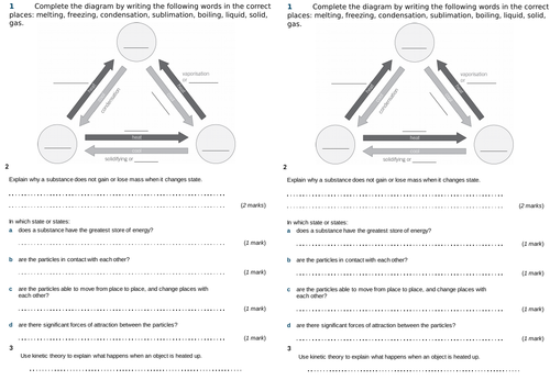 AQA states of matter and Stearic acid practical