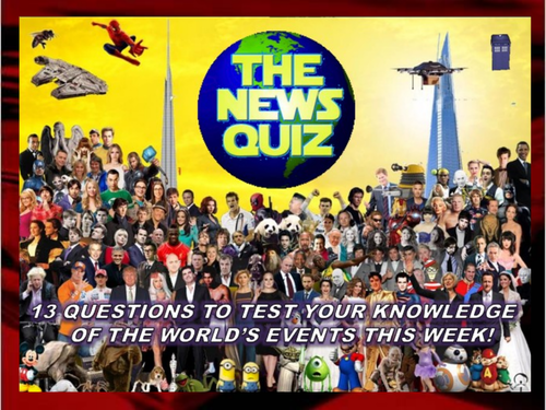 The News Quiz 29th October - 5th November 2018 Form Tutor Time Topical Events Settler Starter
