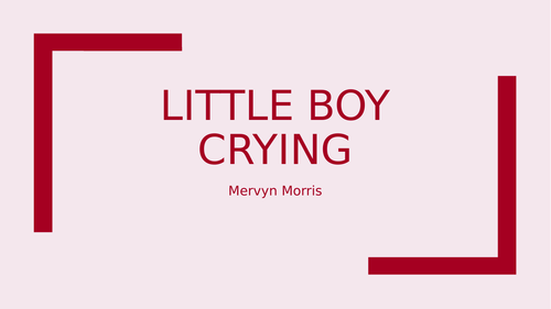 Little Boy Crying