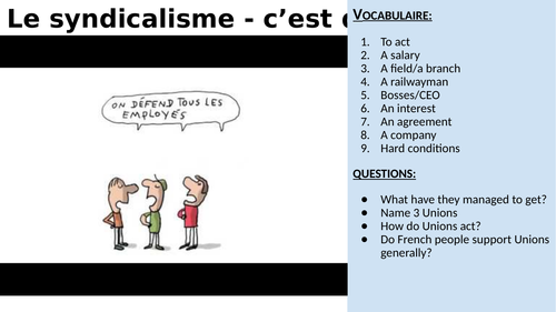 Le syndicalisme, c'est quoi?