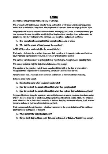 Exile - The Big Story