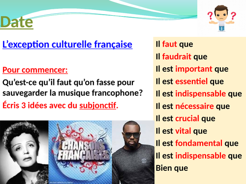 l'exception culturelle française - la musique francophone