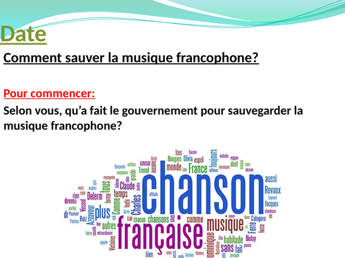 Comment sauver la musique francophone?