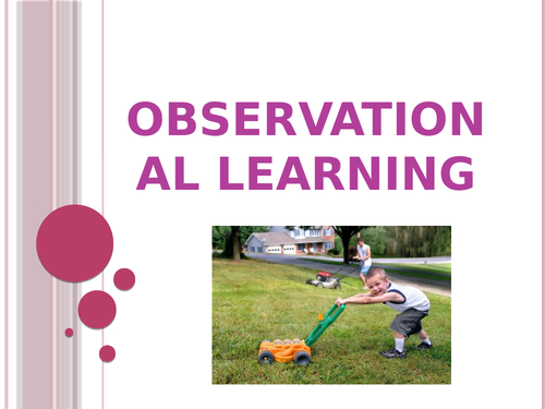 Skill Acquisition A level PE 2016 OCR Spec, Observational Learning/Social Learning Theory