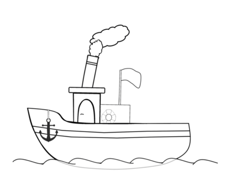 Boats Coloring Pack