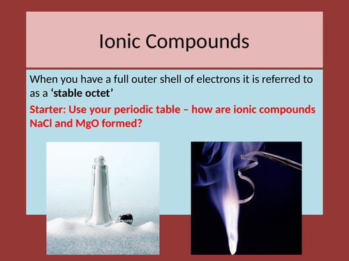 AQA Chemistry C2 - Bonding: Ionic Compounds