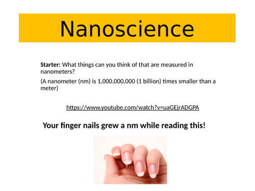 AQA Chemistry C2 - Bonding: Nanoscience and its uses