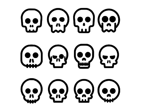 Skulls Coloring Pack