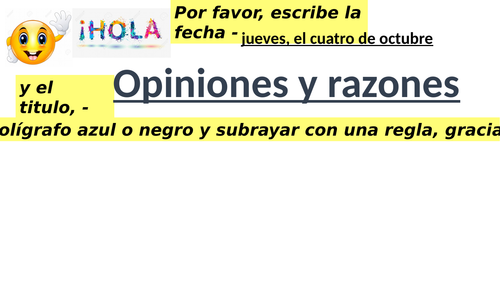 Opiniones y razones