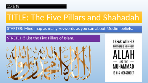 Edexcel Religious Studies Spec B - Islam // Shahadah