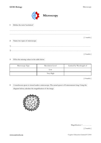 GCSE Biology (9-1) - Microscopy