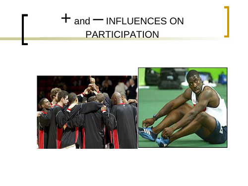 Factors affecting participation