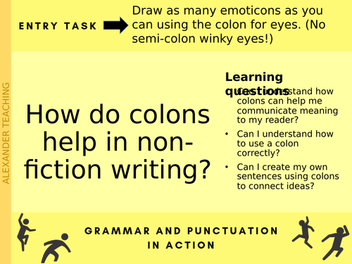 Using colons in non-fiction writing