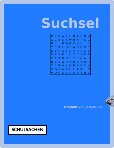 Names Of School Supplies In German