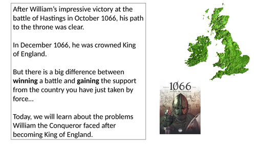 How did William maintain control after 1066 - harrying of the north - KS2