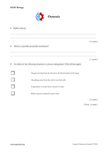 GCSE Biology (9-1) - Osmosis